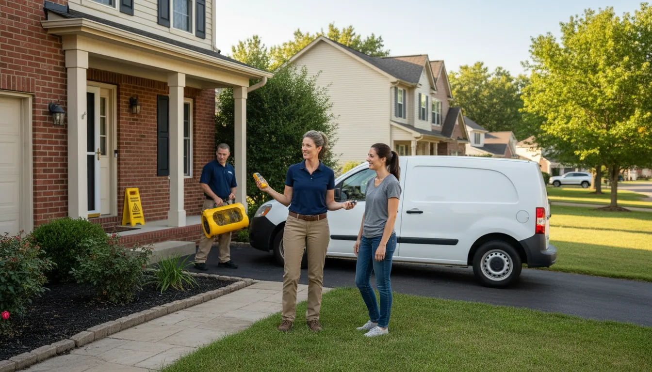 Residential water damage restoration in North Bend, NE